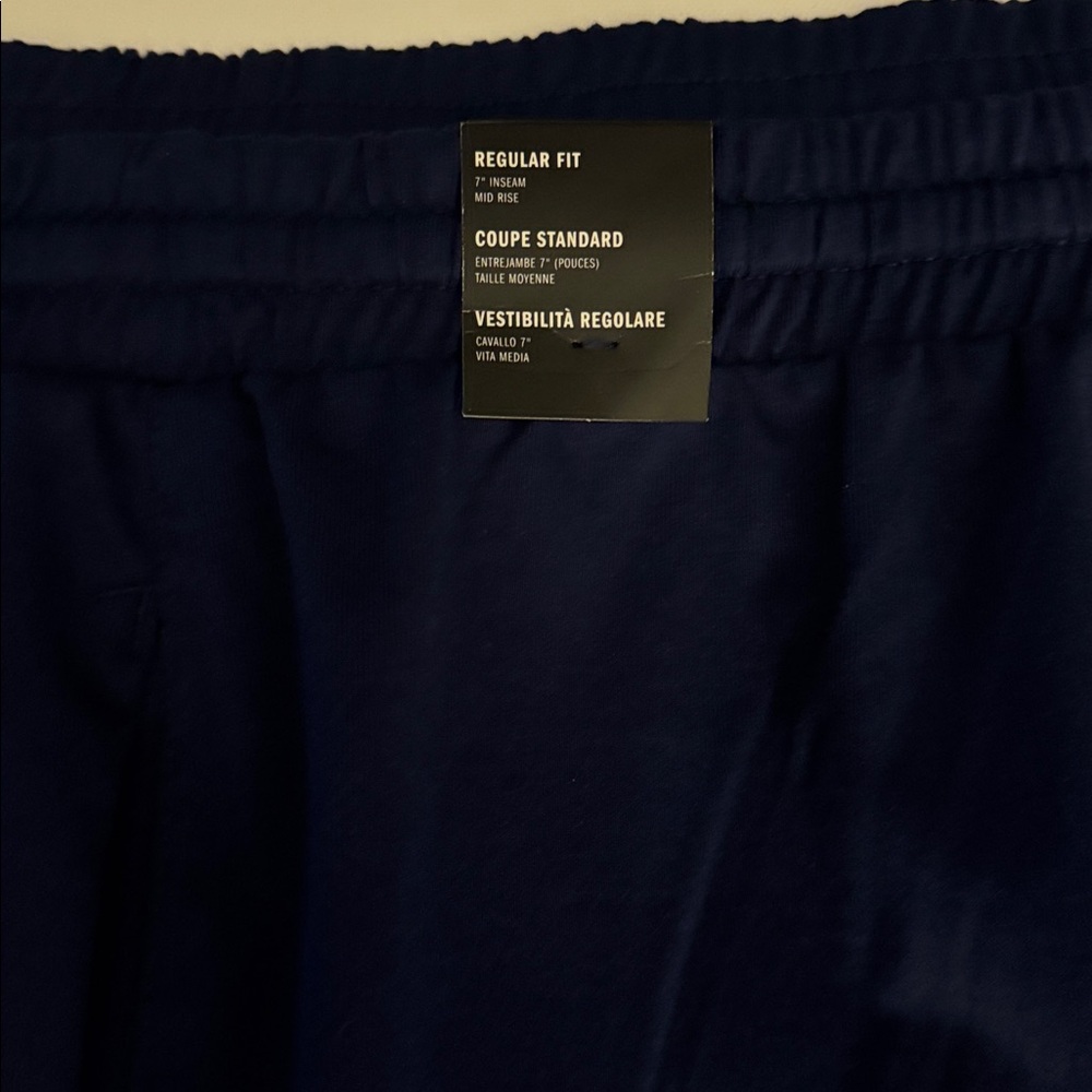 Adidas Knit Shorts Mens 4X Tall Navy - Picture 3 of 4